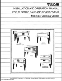 Vulcan Pizza Oven Manual