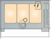 Deck Oven 3 Pan Diagram